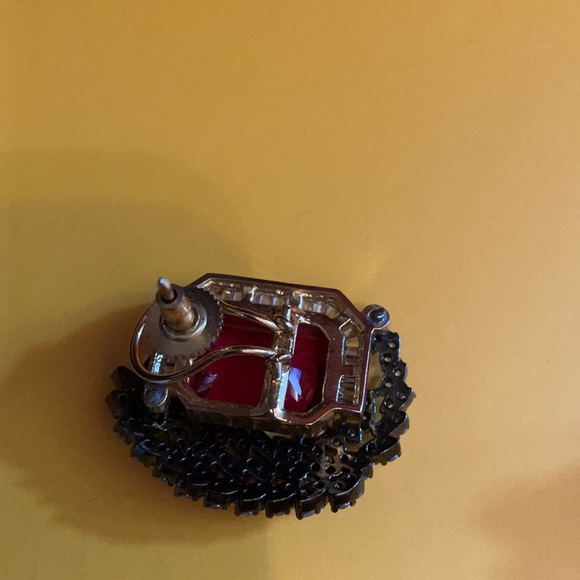 Cubic zirconia or AD with ruby faux stone - Picture 3 of 3